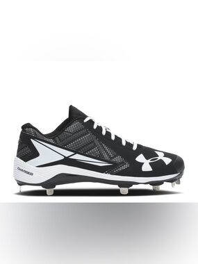 Under Armour Black and White YardLow Baseball Cleats